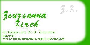 zsuzsanna kirch business card